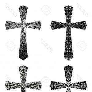 300x300 Gothic Catholic Cross Vector Icon Cultracing