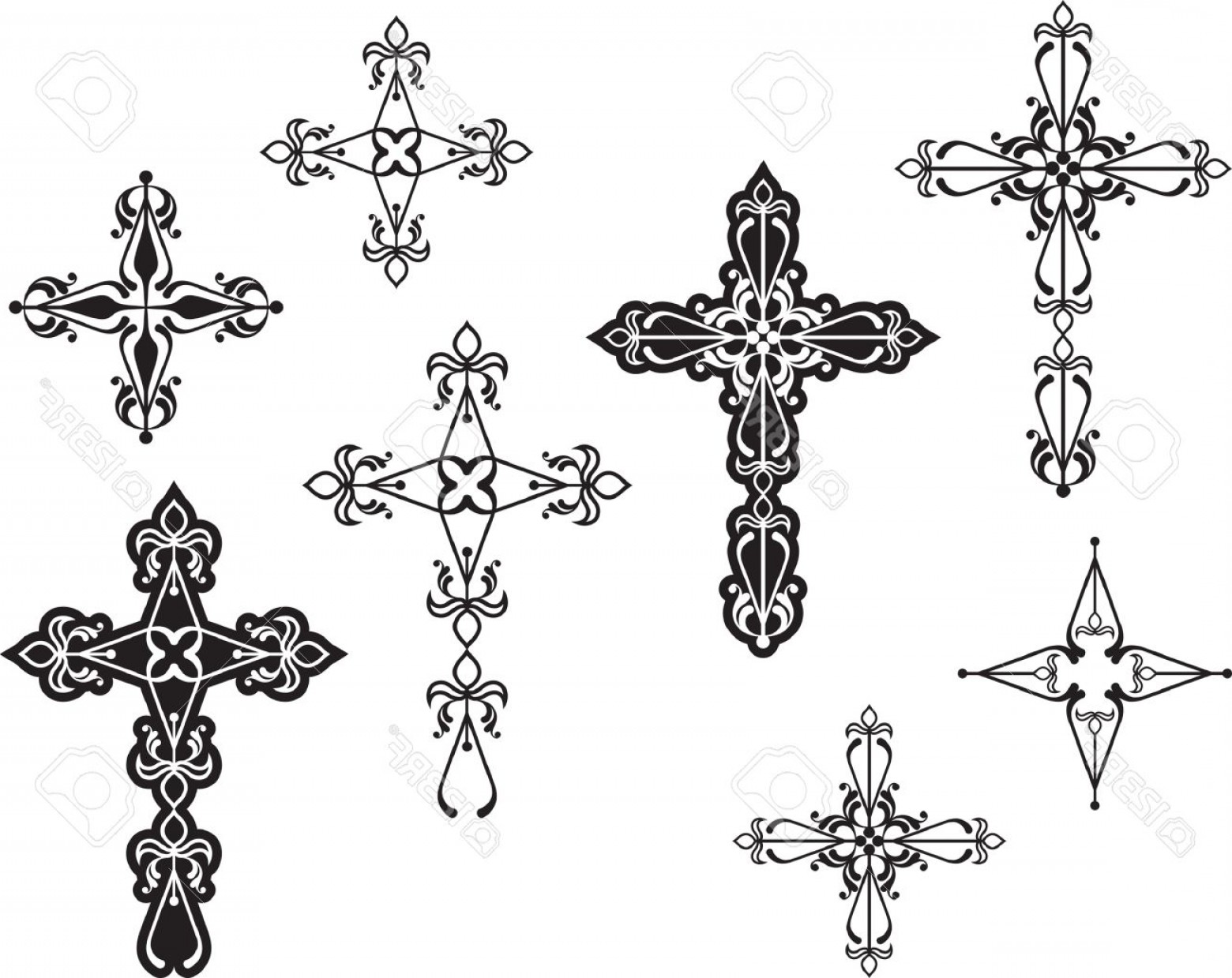 1560x1239 Photostock Vector Christian Cross Design Vector Art Studiogrfx