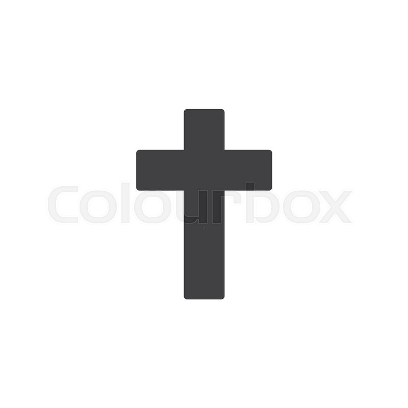 800x800 Religion Cross Vector Icon Filled Stock Vector Colourbox