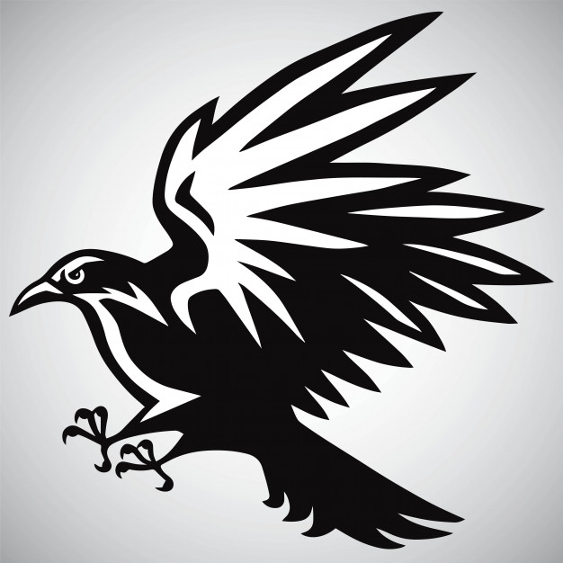 Crow Raven Logo Black And White Vector Vector Premium Download 626x626 Crow Raven Logo Black And White Vector Vector Premium Download
