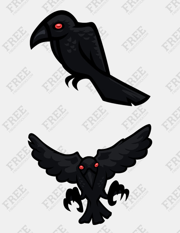 Free Graphics Scary Crows 585x755 Free Graphics Scary Crows
