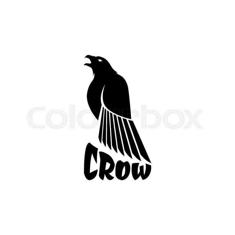 Black Crow Logo On A White Background Stock Vector Colourbox 800x800 Black Crow Logo On A White Background Stock Vector Colourbox