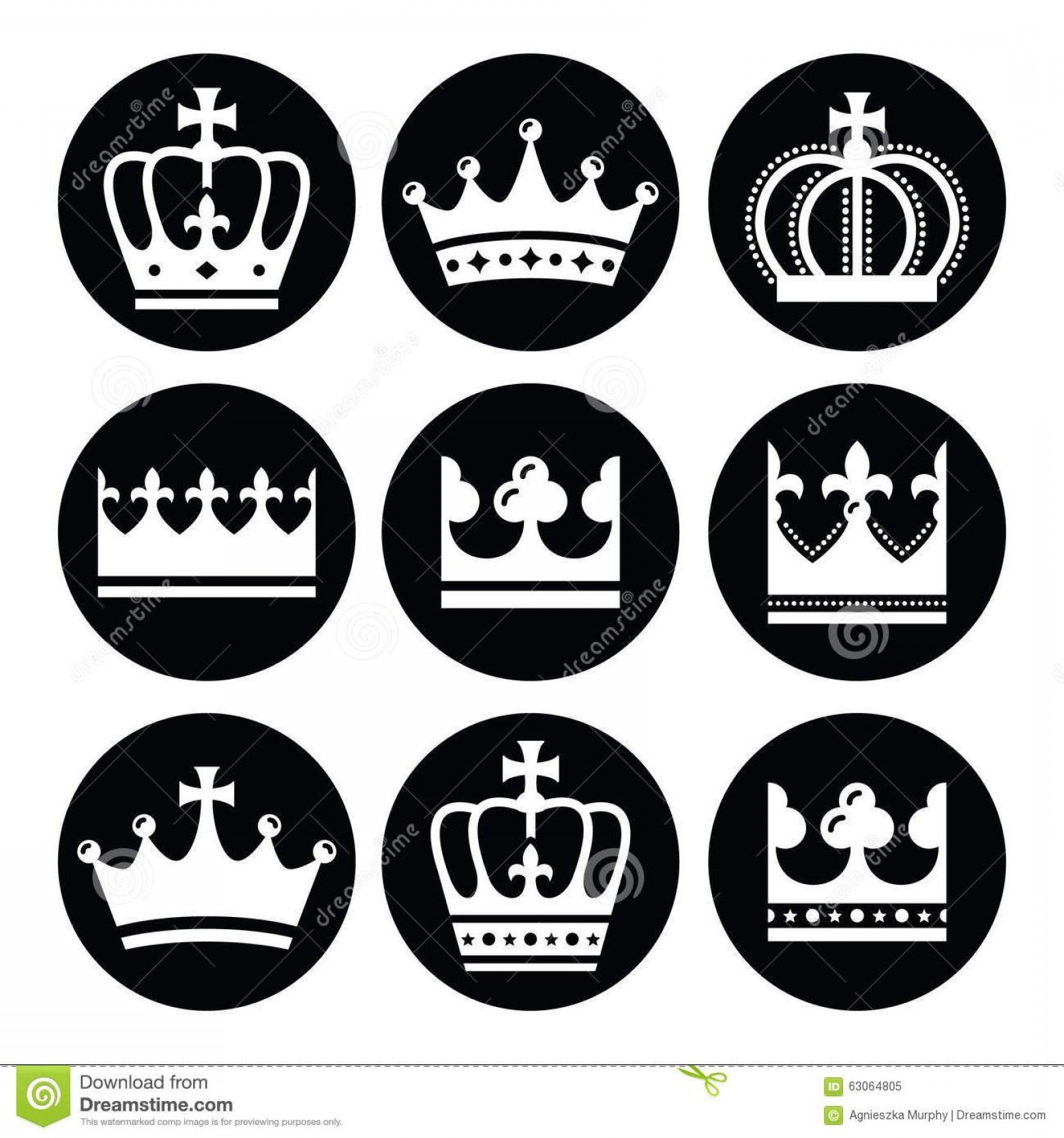 1560x1668 Hd Black And White King Crown Vector Cdr Handandbeak