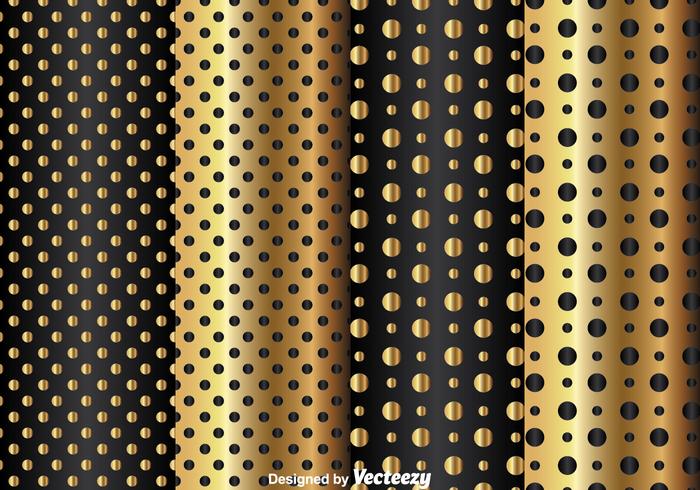 700x490 Gold And Black Dot Pattern
