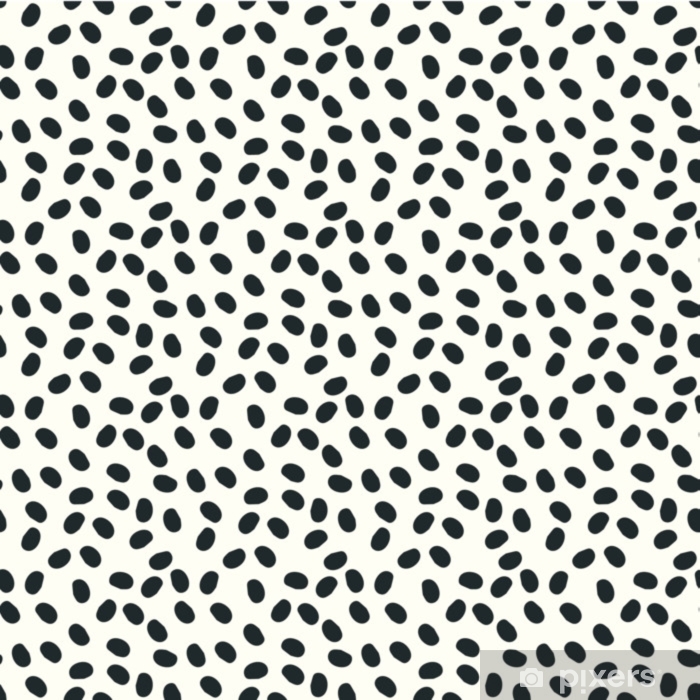 700x700 Black And White Dots Vector Seamless Repeapt Background Wall Mural
