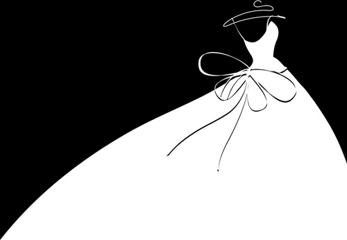 Wedding Dress Vector Free Vector Download 500x346 Wedding Dress Vector Free Vector Download
