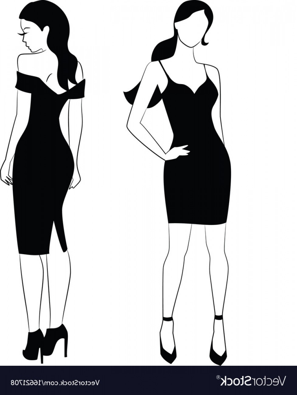 Woman In Dress Vector Hoodamathrun 976x1296 Woman In Dress Vector Hoodamathrun
