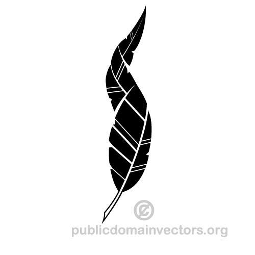500x500 Black Feather Vector Graphics