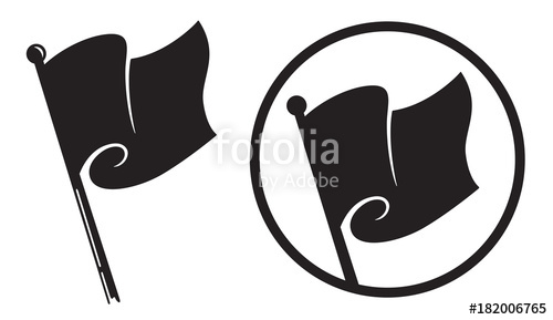 Black Flag Icons Vector Illustration Of Black Anarchy Flag On Pole 500x289 Black Flag Icons Vector Illustration Of Black Anarchy Flag On Pole