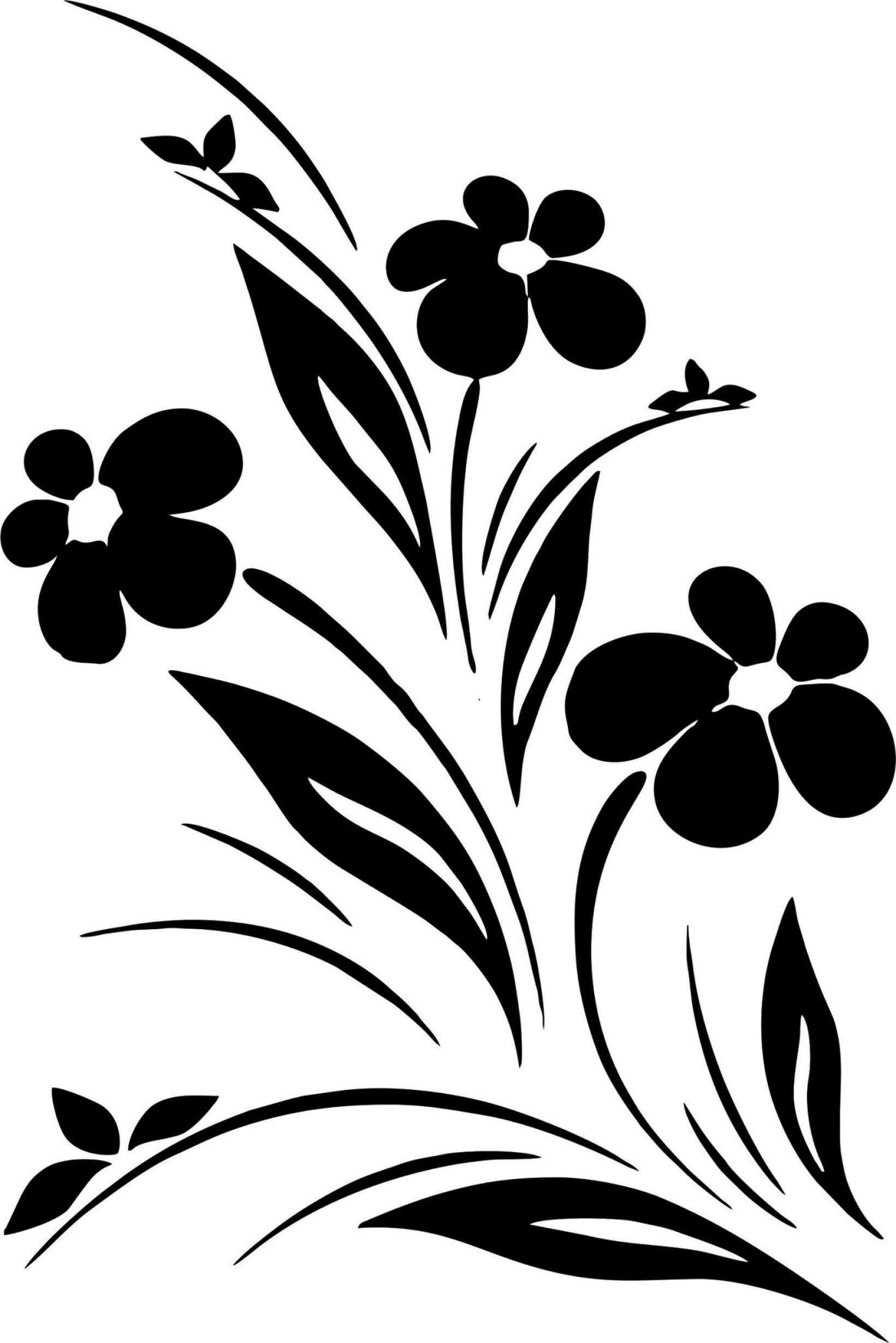 Black Flower Vector at Vectorified.com | Collection of Black Flower