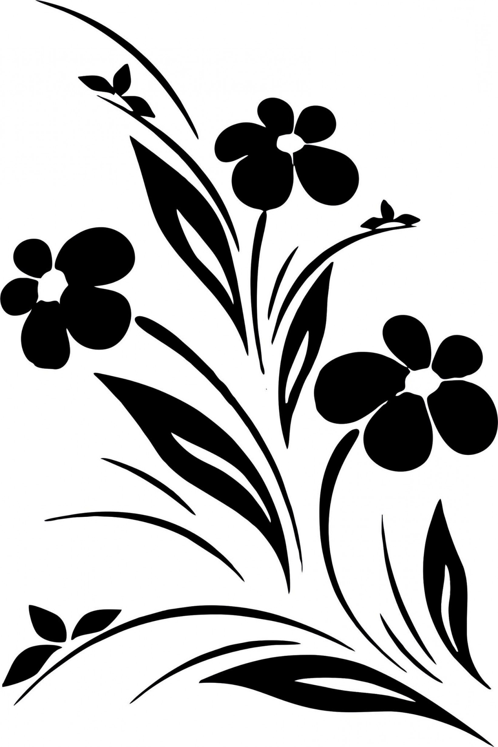 Free Free Flower Svg Black And White 308 SVG PNG EPS DXF File