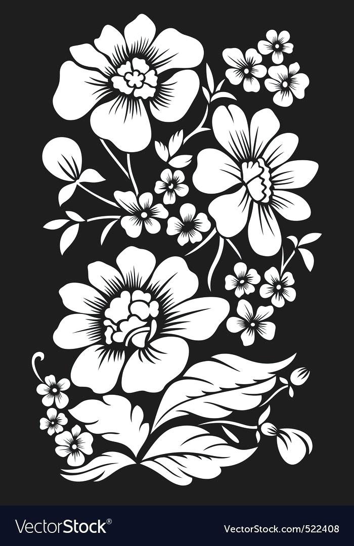 Black Flower Vector at Vectorified.com | Collection of Black Flower