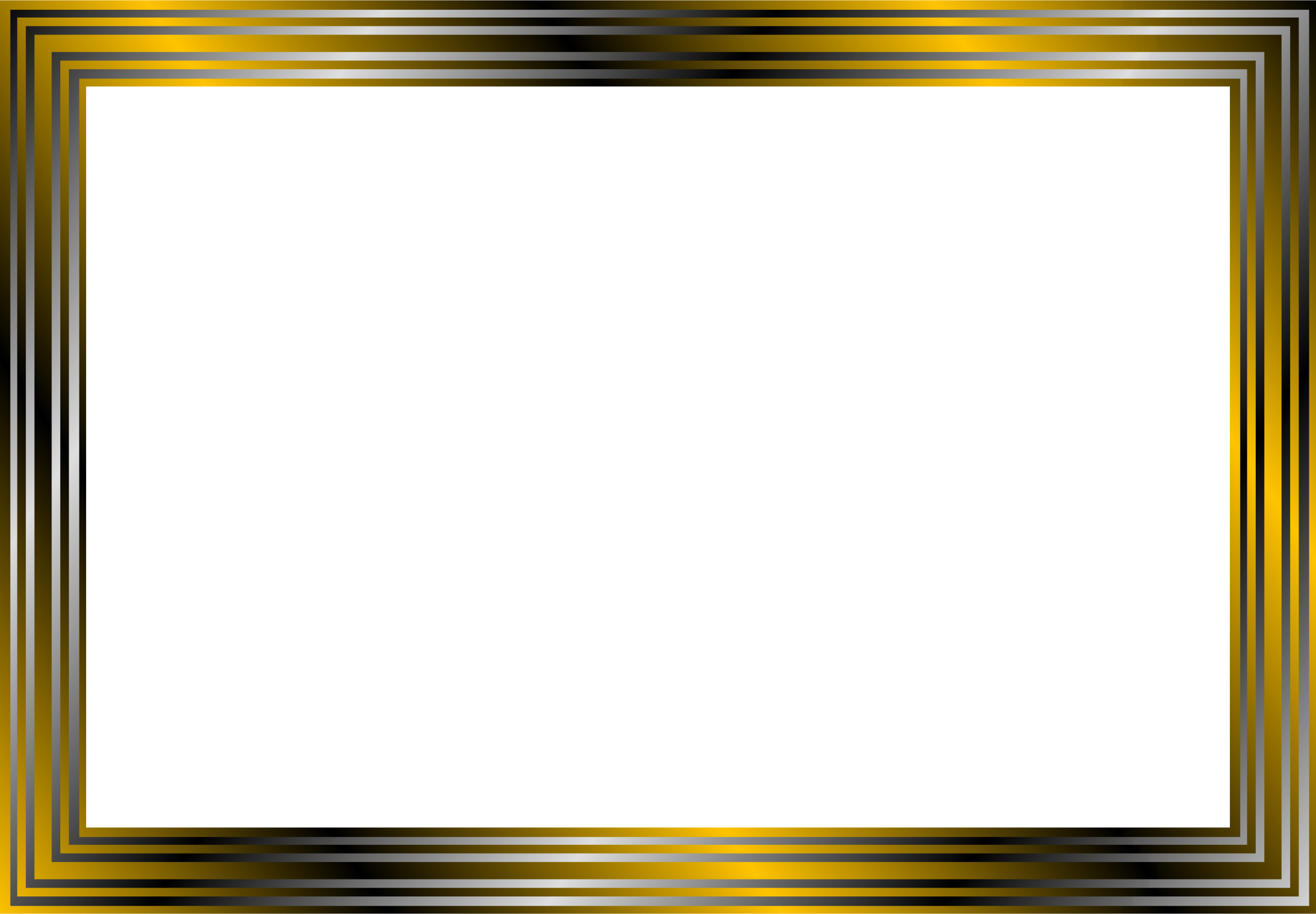 2400x1666 Gold And Black Frame Vector Clipart Image