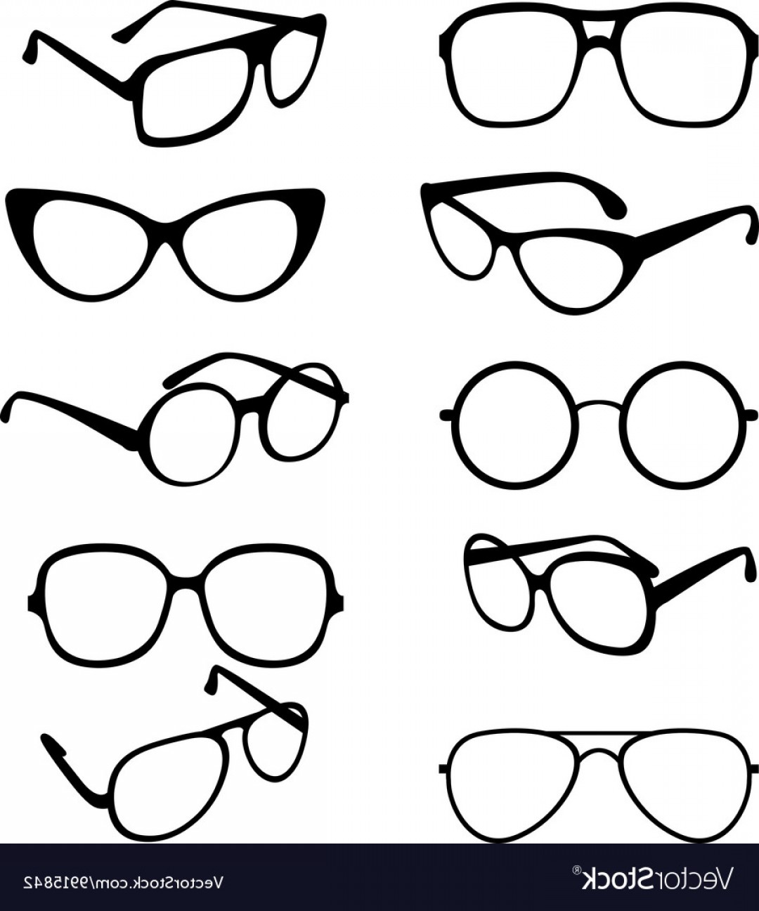 1080x1296 Set Black Of Sunglasses Frames Vector Handandbeak