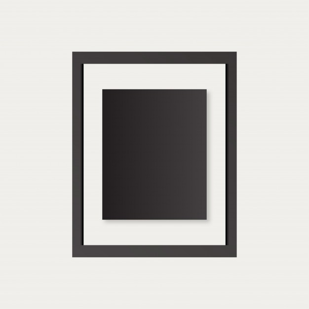 626x626 A Realistic Black Frame Vector Free Download