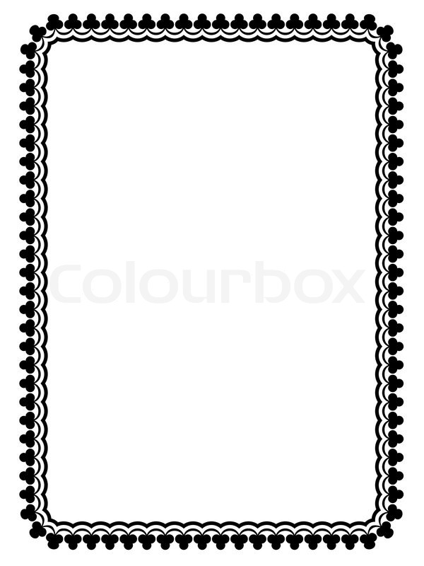 600x800 Simple Black Ornamental Decorative Stock Vector Colourbox