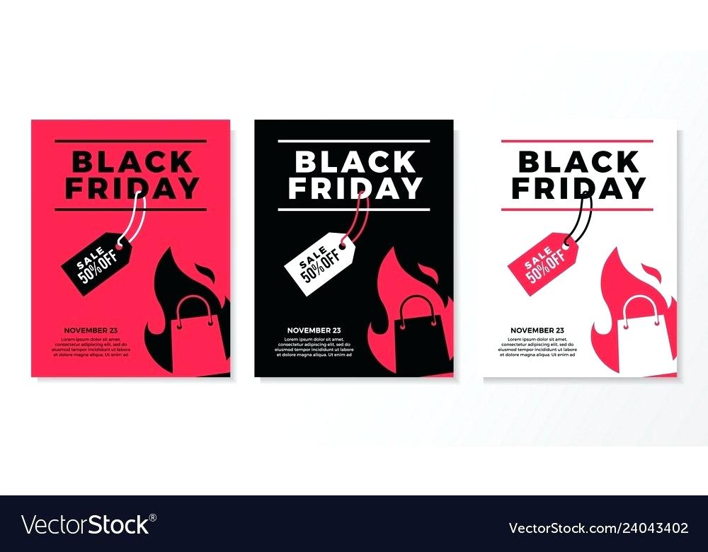 1000x780 Black Sale Flyer Poster Template Flat Of Vector Image Black Friday