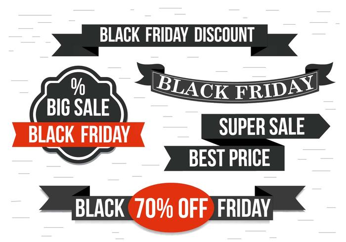 700x490 Free Black Friday Vector Ribbons