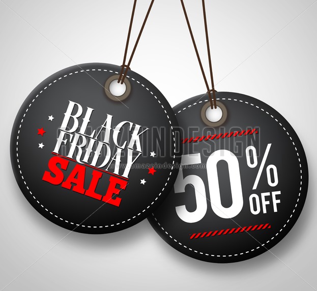 623x573 Black Friday Sale Vector Price Tags Hanging