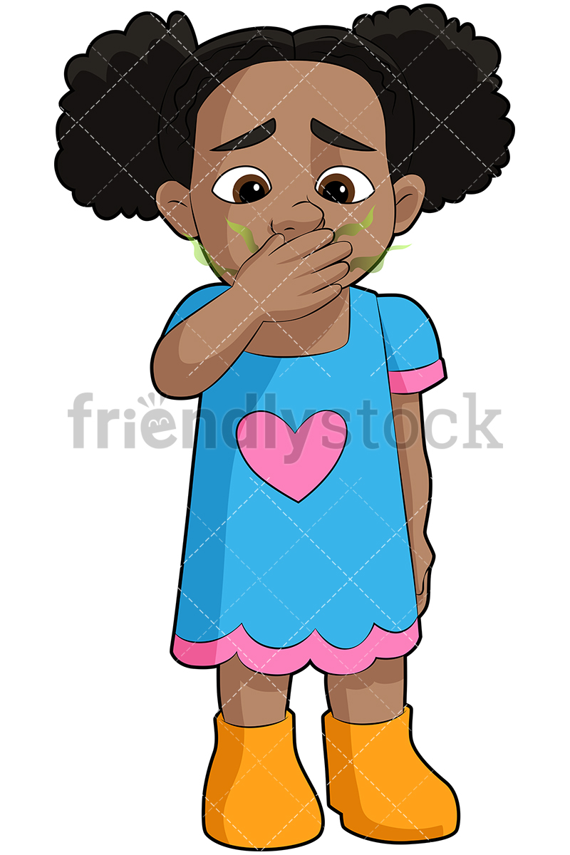 Black Girl With Bad Breath Vector Cartoon Clipart 800x1200 Black Girl With Bad Breath Vector Cartoon Clipart