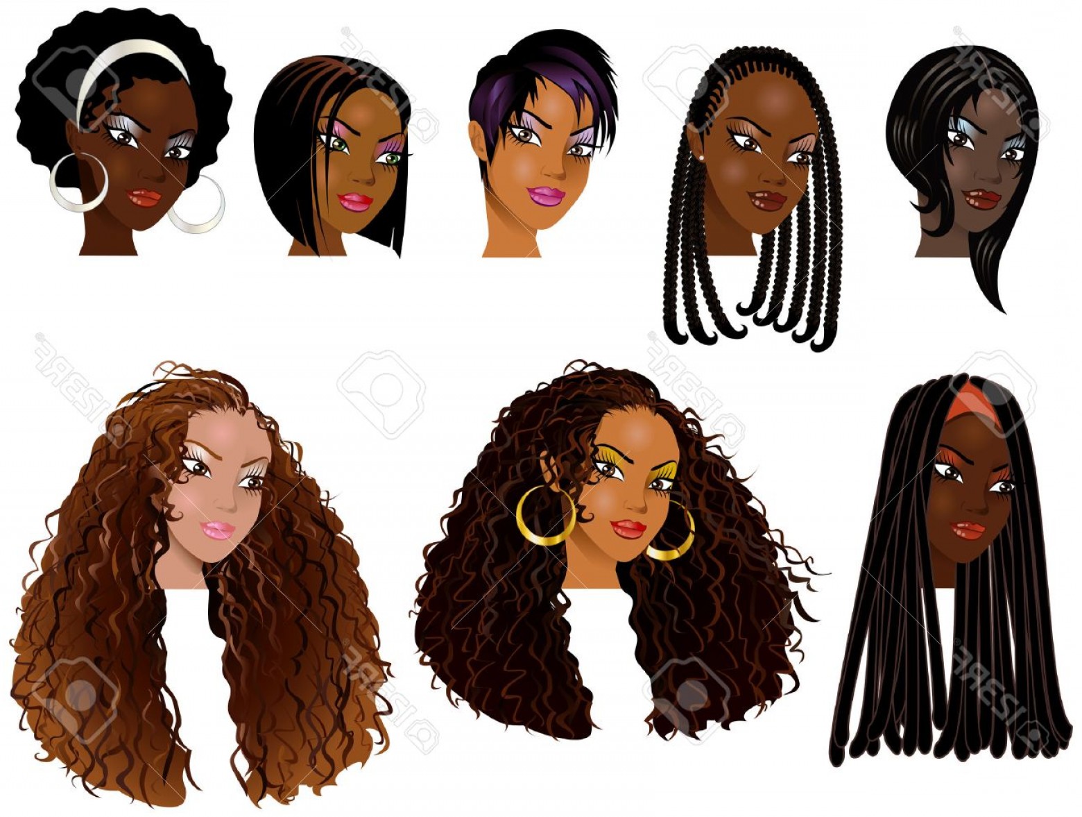 Black Girl Vector at Vectorified.com | Collection of Black Girl Vector ...