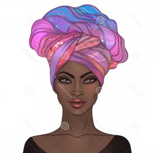 Stock Illustration African American Pretty Girl Vector 300x300 Stock Illustration African American Pretty Girl Vector