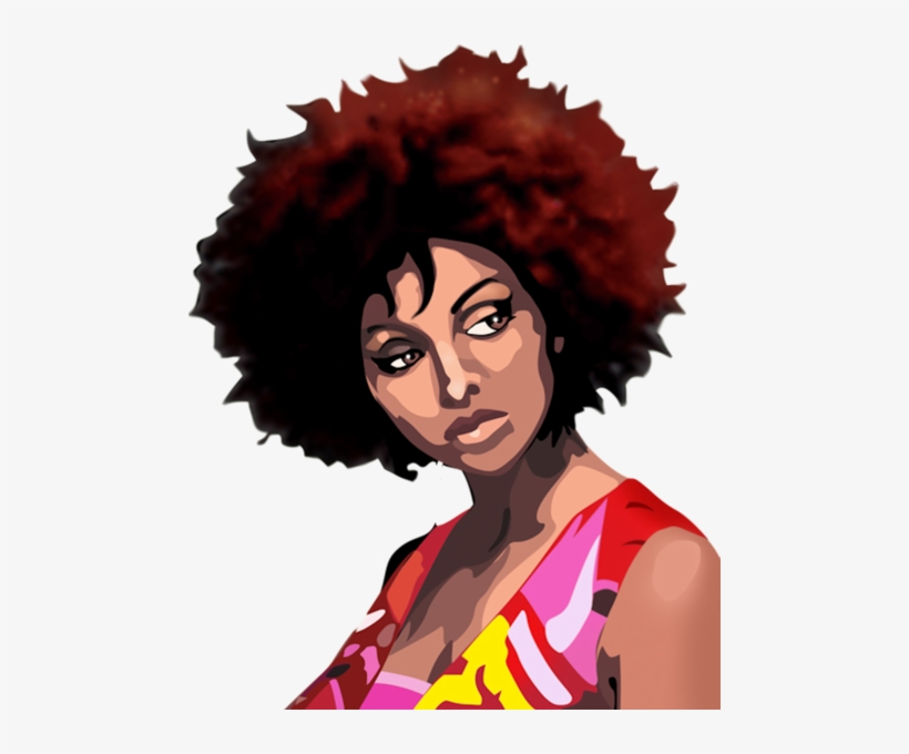 Afro Girl Vector 820x680 Afro Girl Vector