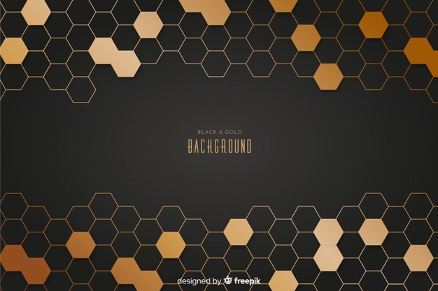 Black Gold Background Vector At Collection Of Black