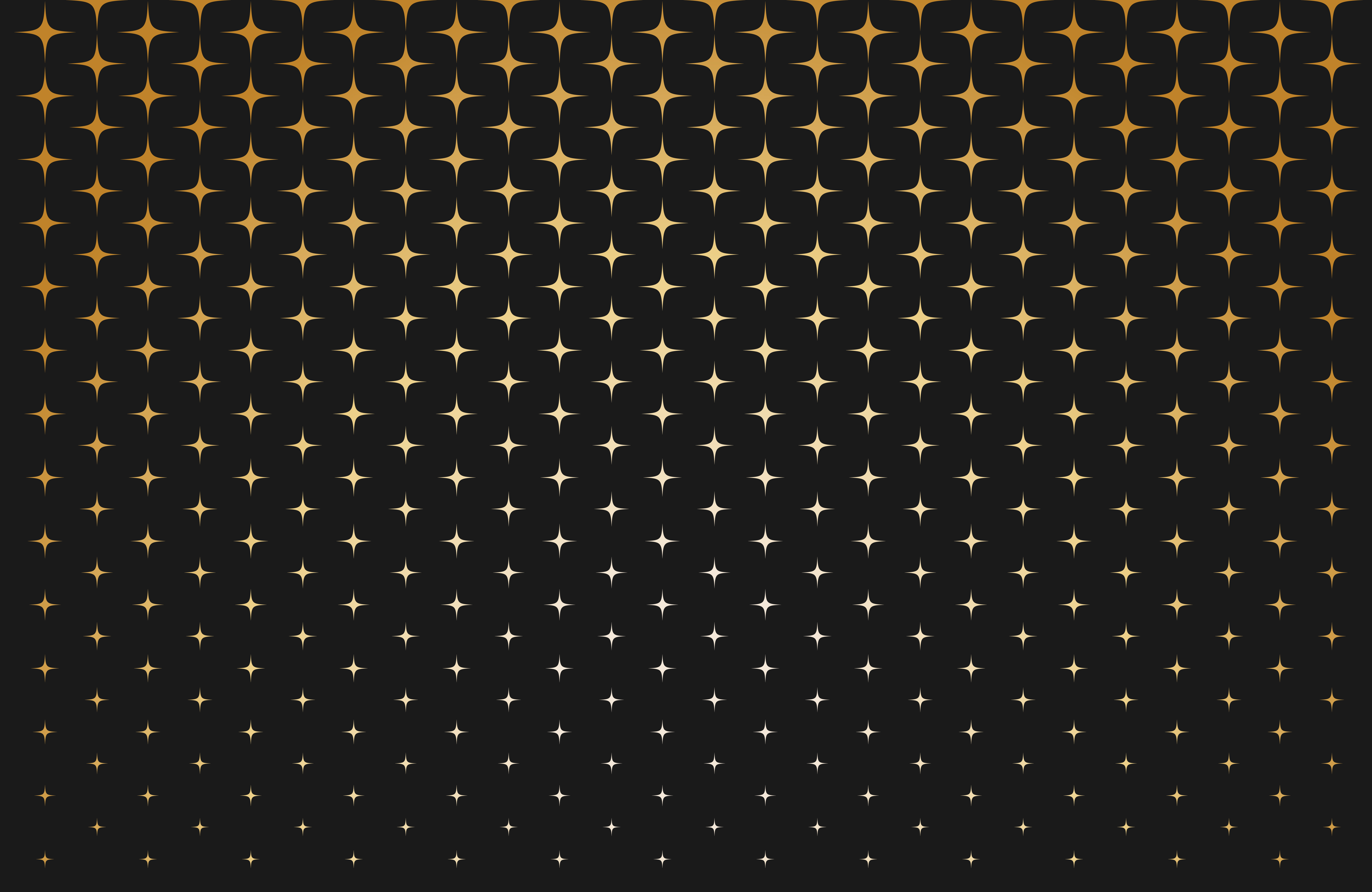 7083x4604 Abstract Pattern Of Scale Gold Stars On Black Background