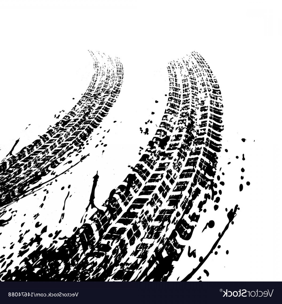 1200x1296 Black Grunge Tire Tracks Vector Soidergi