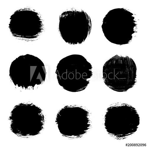 500x500 Grunge Vector Stamps, Round Spots, Grunge Design Elements, Circle