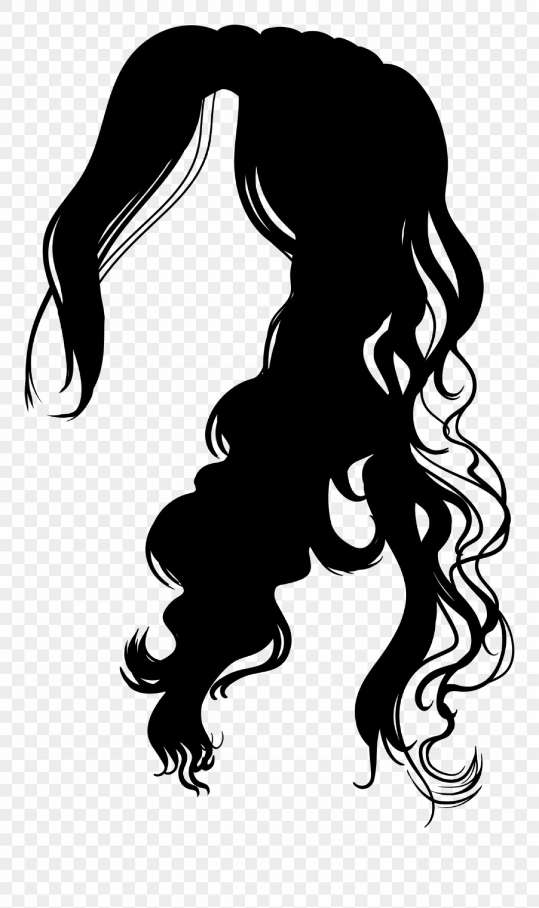 Black Hair Vector at Vectorified.com | Collection of Black Hair Vector ...