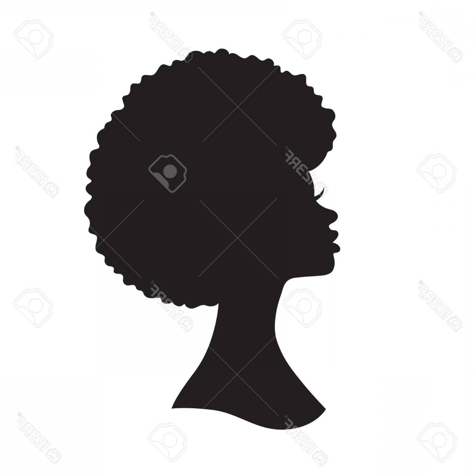 Photostock Vector Vector Illustration Of Black Woman With Afro 1560x1560 Photostock Vector Vector Illustration Of Black Woman With Afro