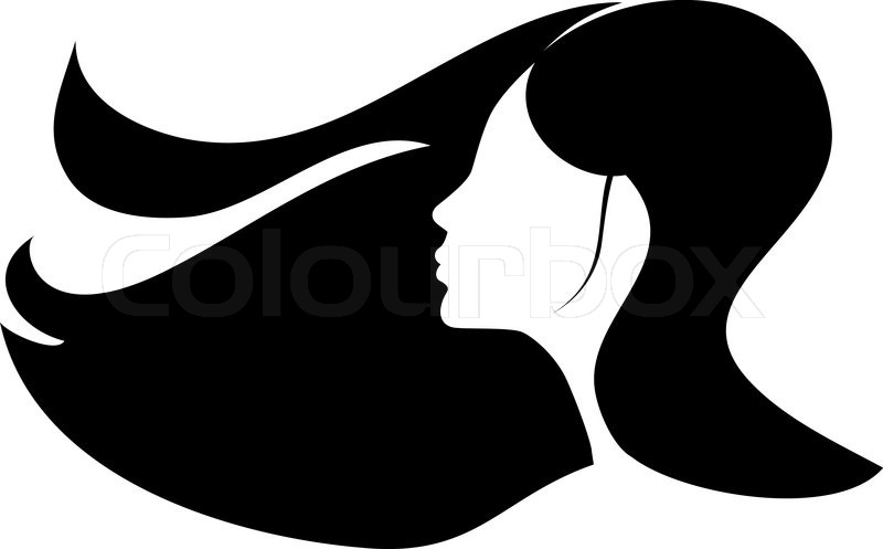 Woman With Long Black Hair Stock Vector Colourbox 800x497 Woman With Long Black Hair Stock Vector Colourbox