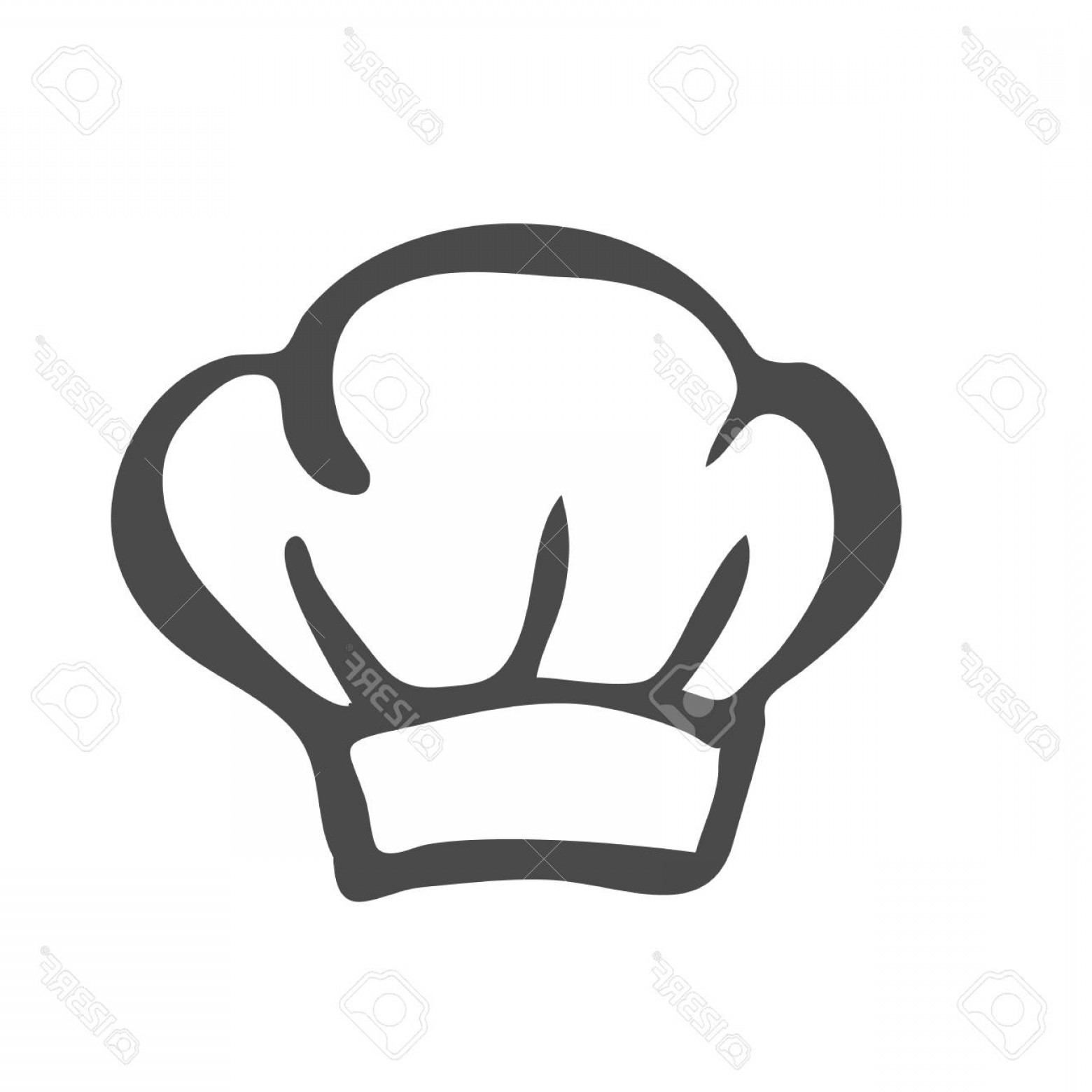 1560x1560 Photostock Vector Chef Hat Silhouette Isolated Black Hat Chef Cook