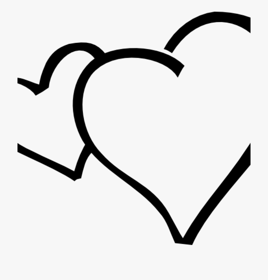 920x960 Clipart Black And White Heart Resume Vector Real