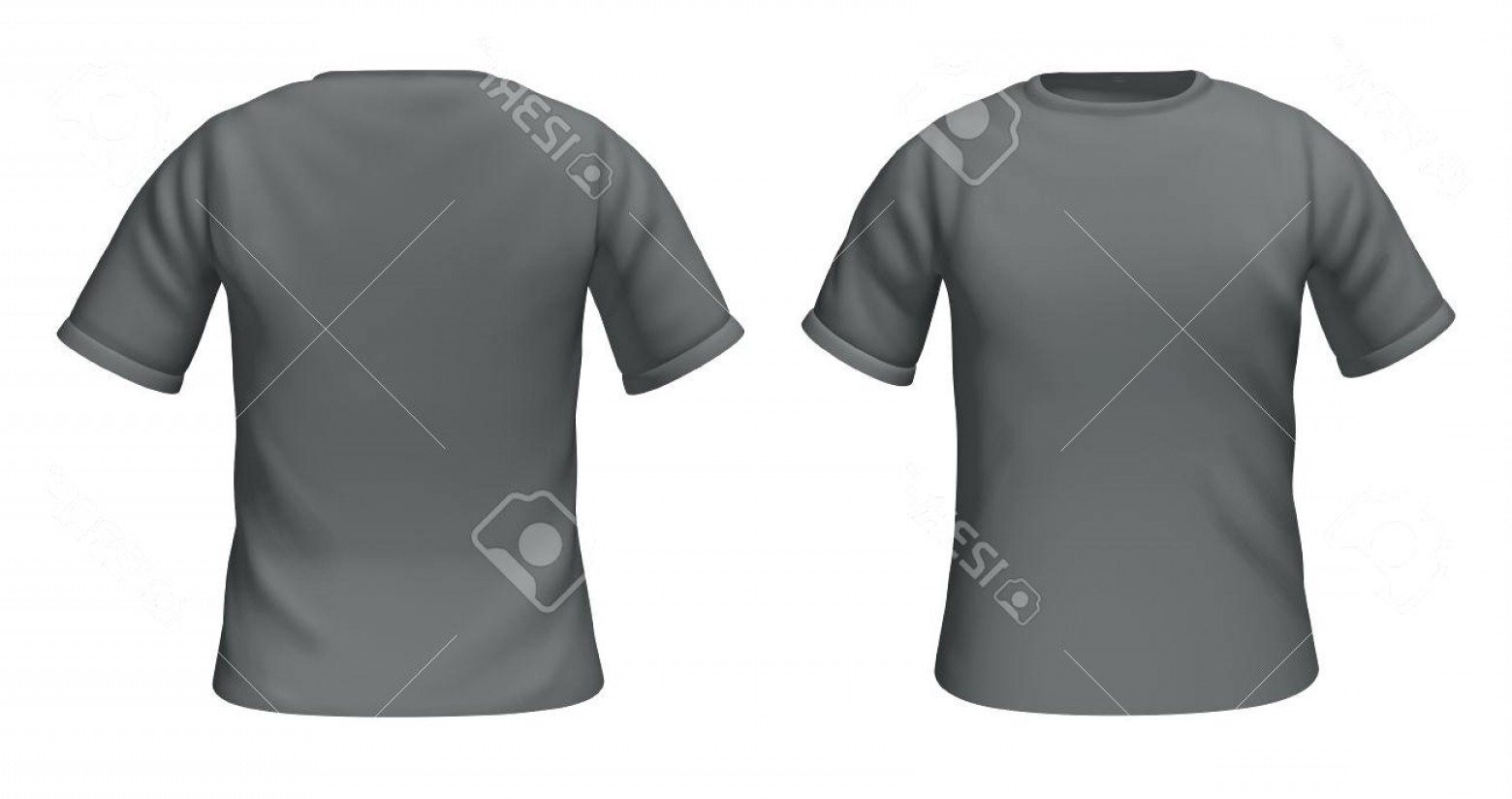 1560x824 Front And Back Shirt Template Black Hoodie Vector Image Polo