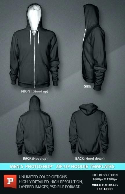 432x667 Raglan Hoodie Vector Template Free Black Front And Back