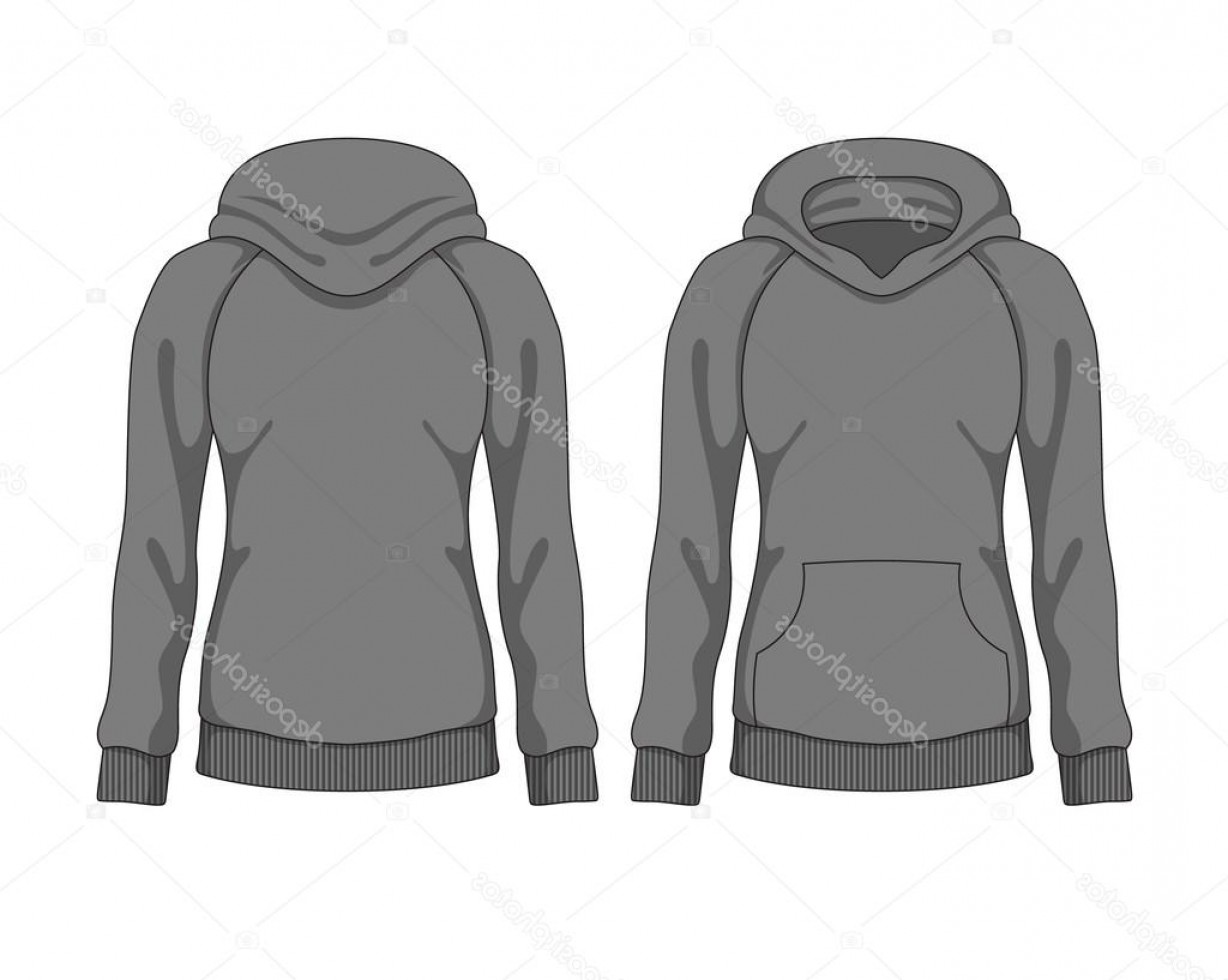 1228x980 Stock Illustration Woman Hoodie Vector Template Hoodamathrun