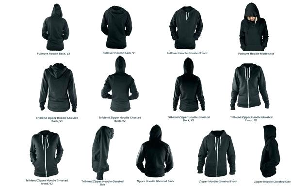 635x385 Free Vector Hoodie Template