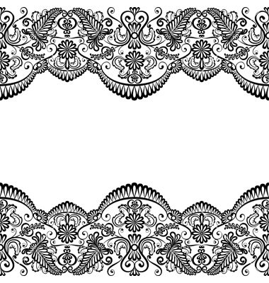 380x400 Card With Lace Vector