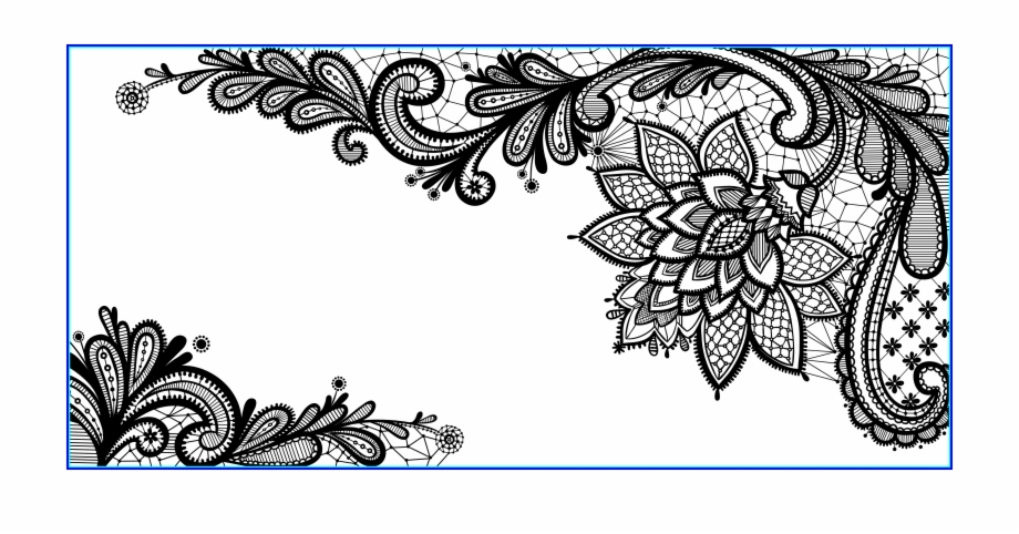 920x482 Marvelous Black Lace Ornament Png Clipart Picture Gallery