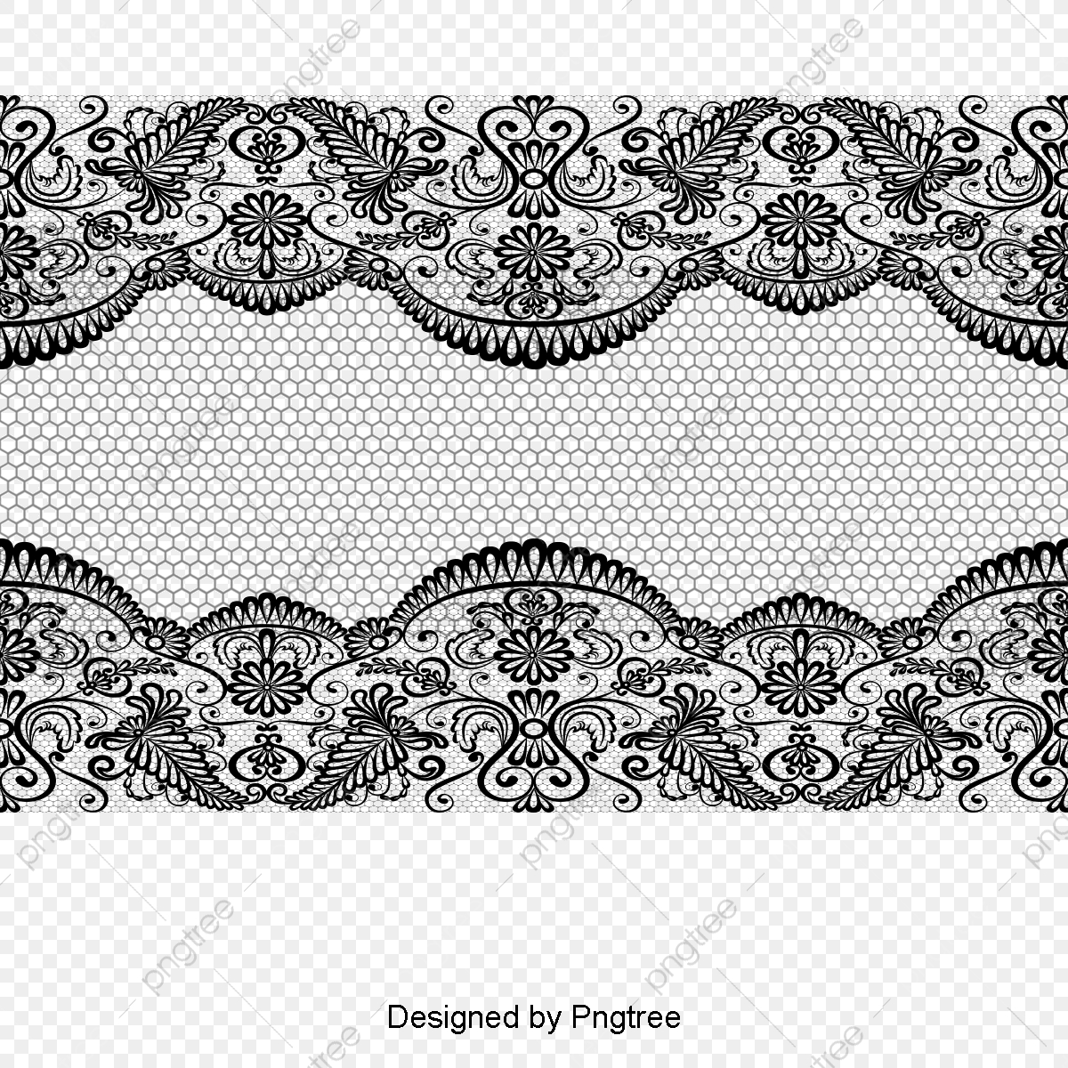 1200x1200 Vector Lace Material, Lace, Vector Lace, Black Png Transparent
