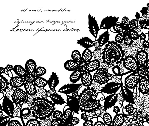 500x422 Black Lace Backgrounds Vector Free Vector In Encapsulated