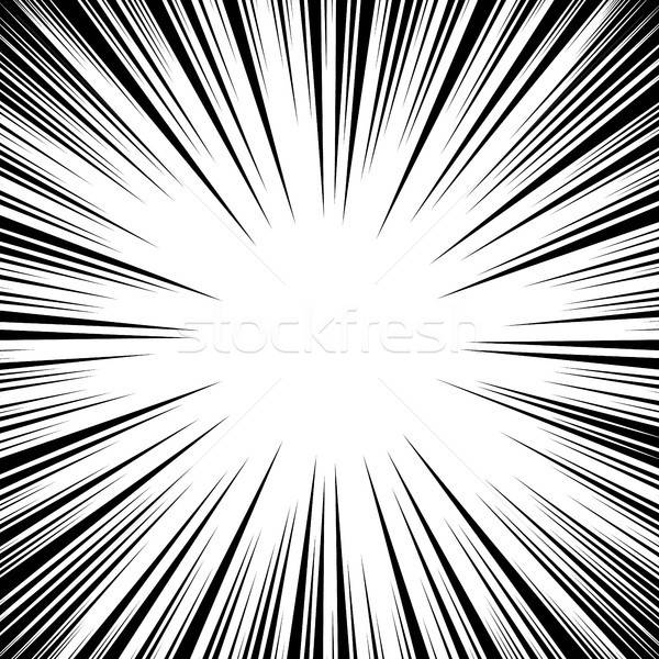 600x600 Manga Speed Lines Vector Vector Illustration Pikepicture