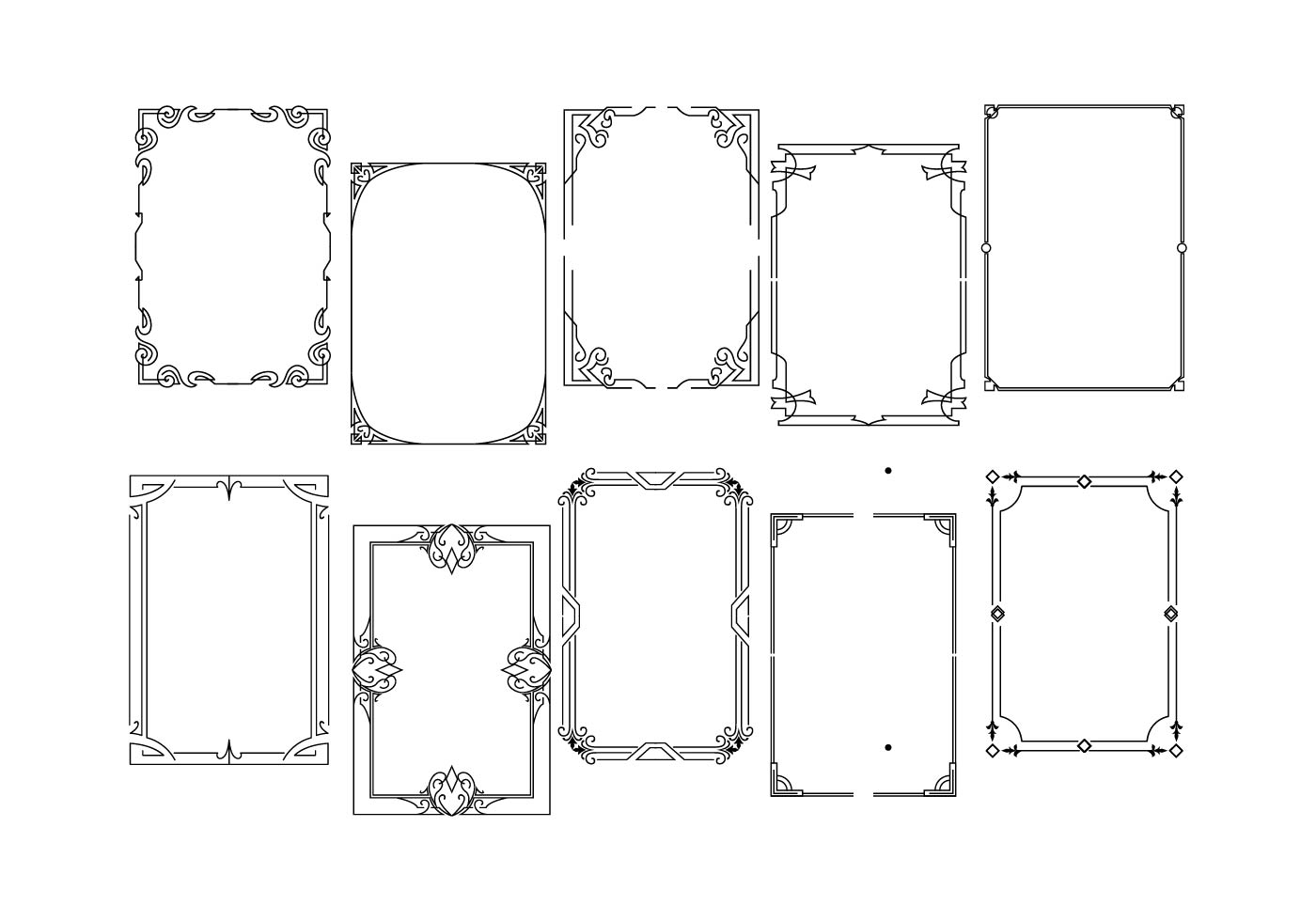 1400x980 Frame Free Vector Art