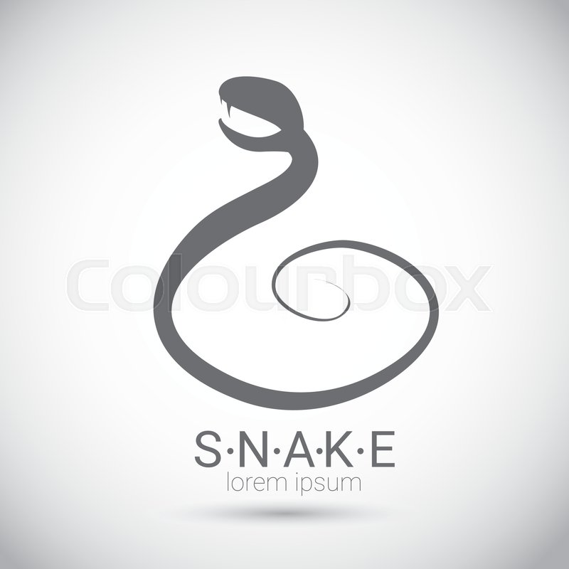 800x800 Vector Snake Simple Black Logo Design Stock Vector Colourbox