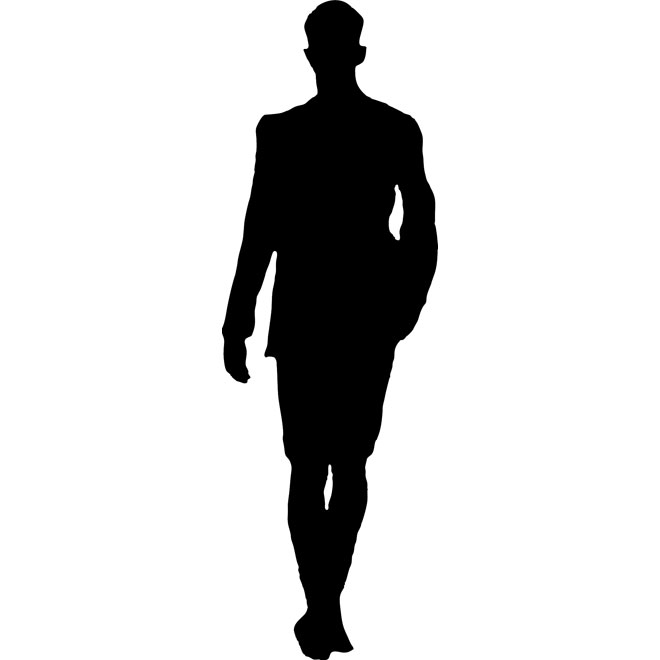 Man Walking Vector Image 660x660 Man Walking Vector Image