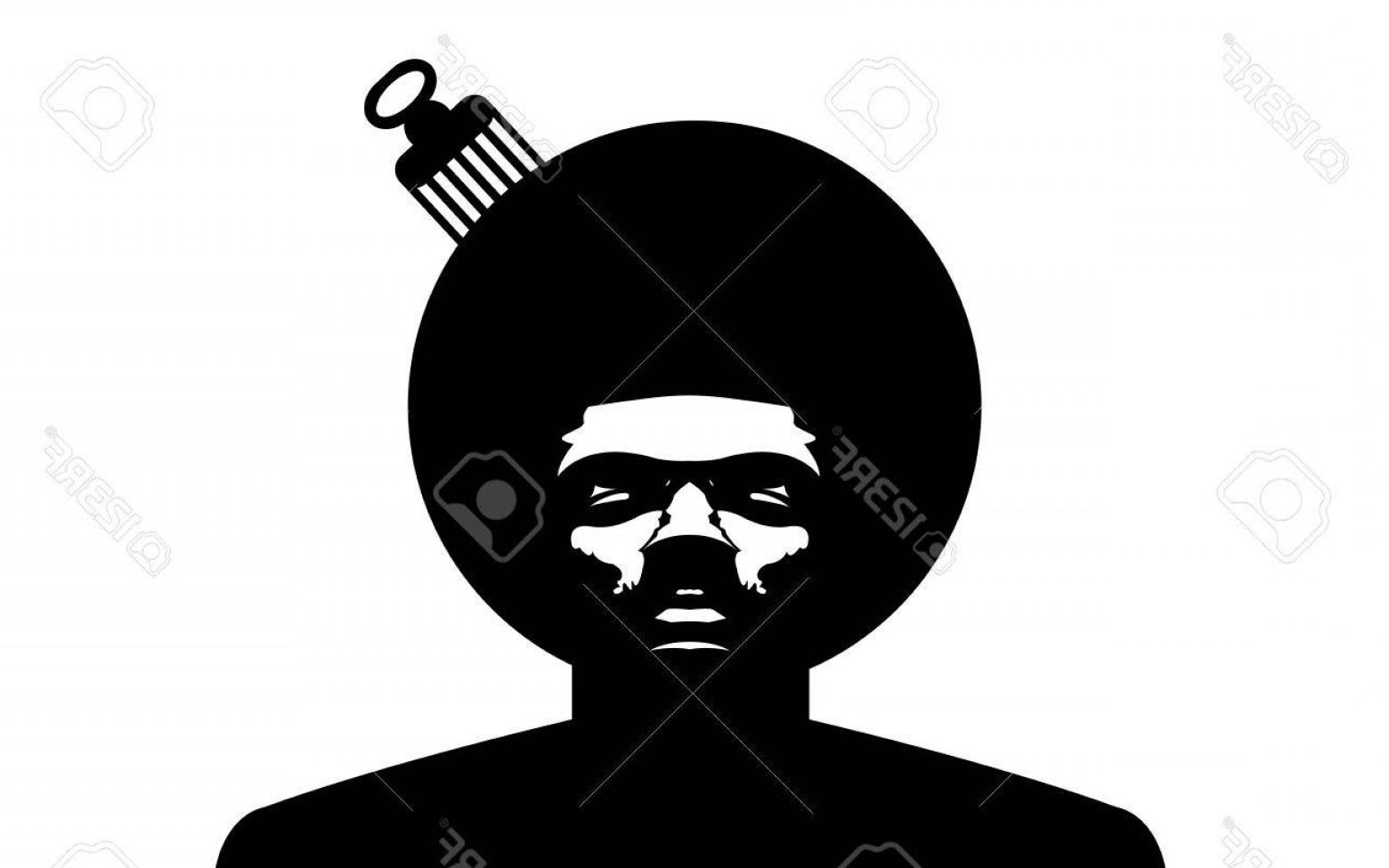 Photostock Vector Afro Logo Vector Black Man Silhouette With Hair 1560x975 Photostock Vector Afro Logo Vector Black Man Silhouette With Hair