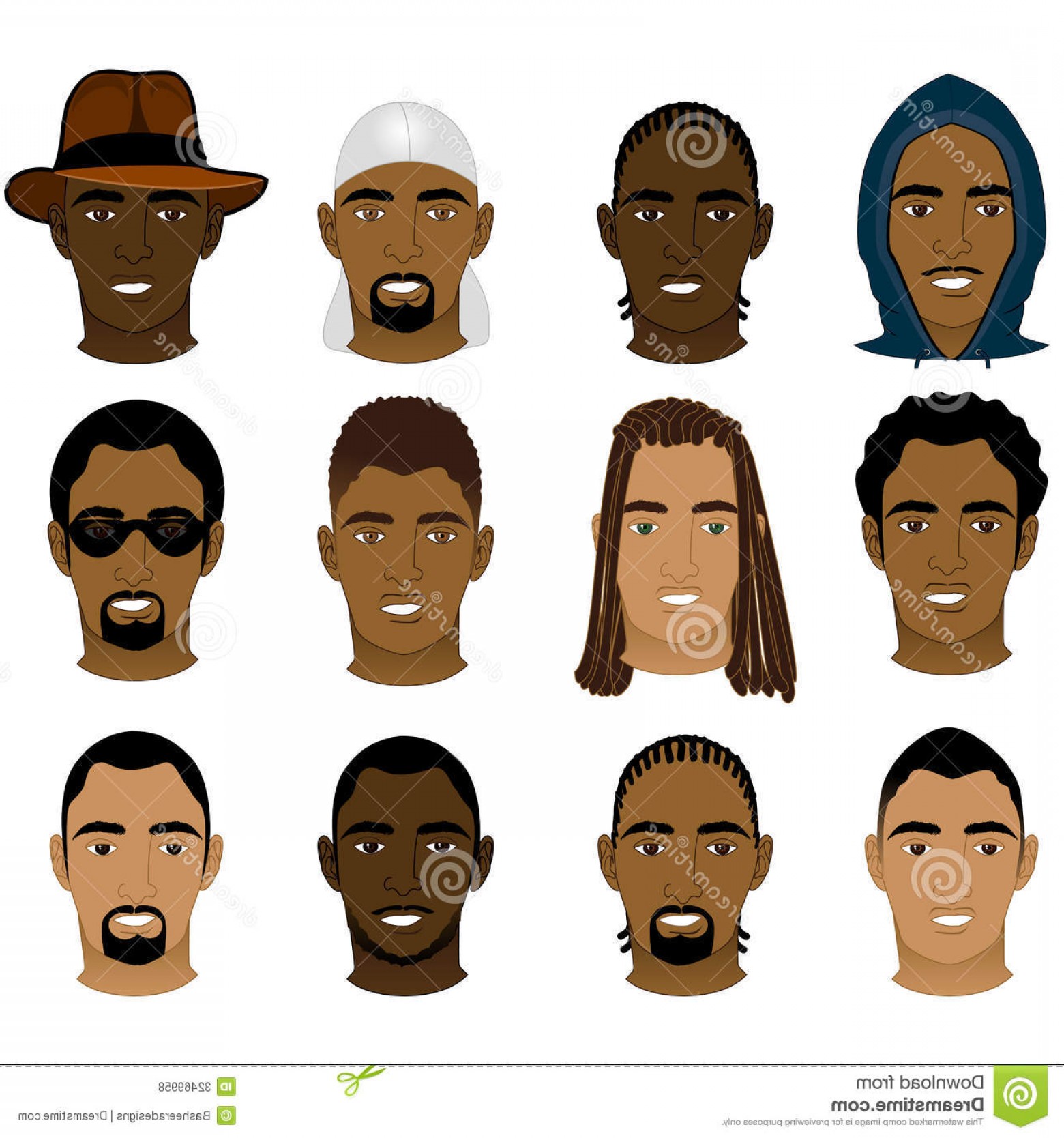 Royalty Free Stock Photos Black Men Faces Vector Illustration 1560x1668 Royalty Free Stock Photos Black Men Faces Vector Illustration